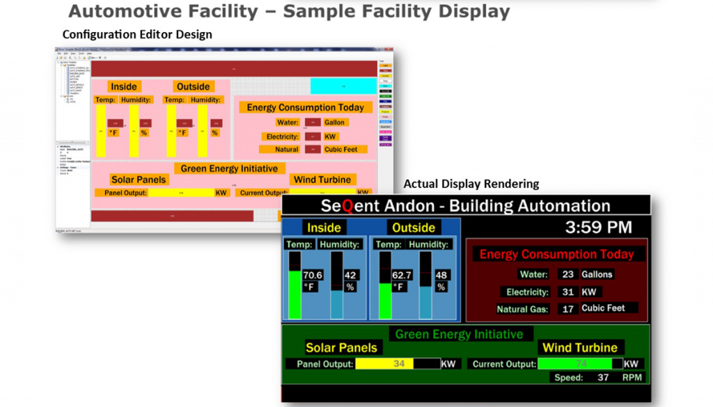 Andon system software Sample Screen 1