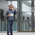 Plant engineer monitoring OEE dashboard with alarm management software