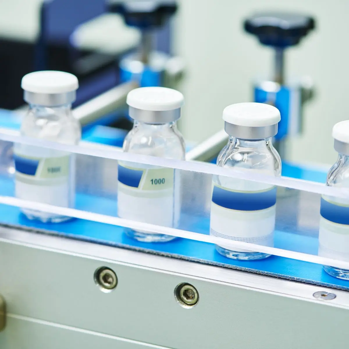Medicine on a conveyor belt