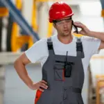 Employee using wi-fi messaging